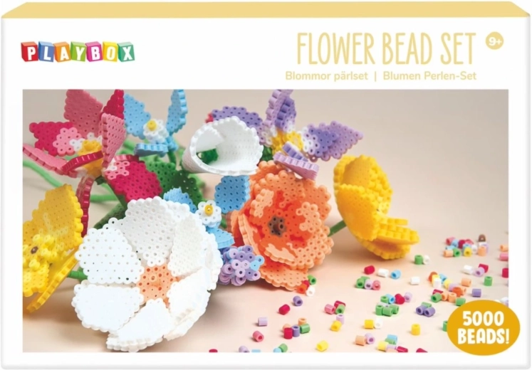 Playbox Bügelperlen-Set Blumen 5000 Stk.