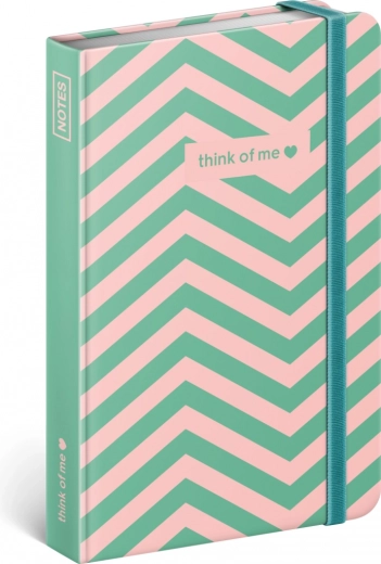 Elegantes Notizbuch Think of Me mit liniertem Papier