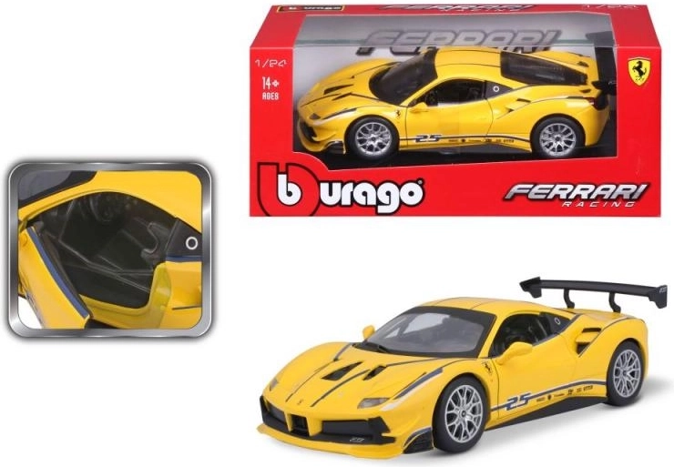Metallmodell Bburago 1:24 Ferrari 488 Challenge gelb