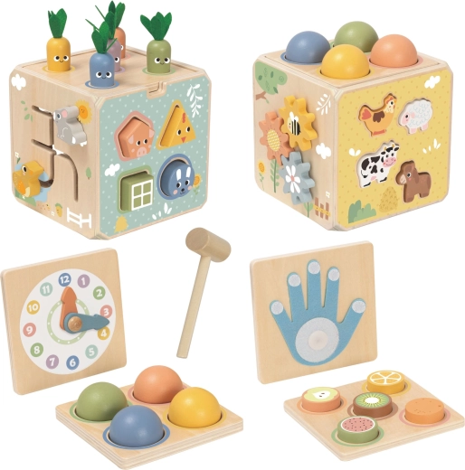 Sicheres Holz, Pastellfarben und 27 Teile