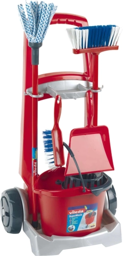 Eimer mit Auswringkorb und Mopp für realistisches Reinigen