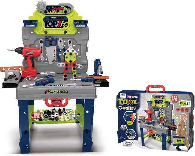 Zusammenklappbare Kinderwerkbank mit Zubehör Sparkys