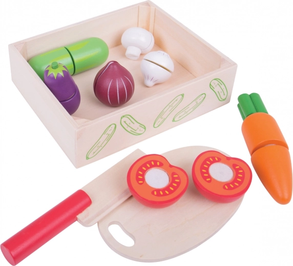 Schneidbares Gemüse in der Box BIGJIGS TOYS