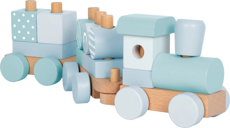 Small Foot Holzspielzeug Zug blau