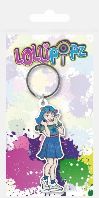 Gummischlüsselanhänger LOLLIPOPZ – Blau