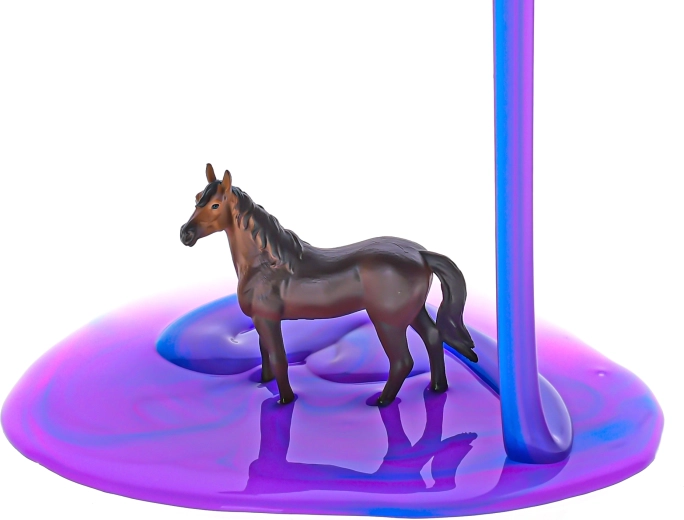 Elastischer, knetbarer und formbarer Slime