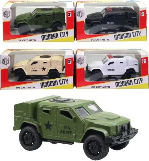 Metallisches gepanzertes Auto 11 cm – Die-Cast-Modell für Kinder