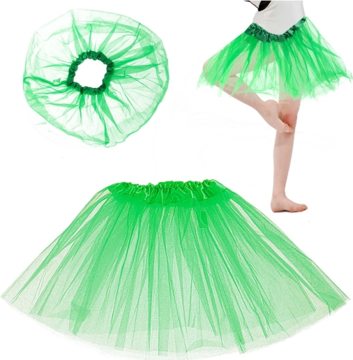 Tüll-Tutu-Rock für Kinder – Grün
