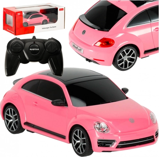 Ferngesteuertes Rennauto Rastar Volkswagen Beetle pink