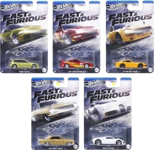 Hot Wheels Fast & Furious – Set mit 5 Autos, Silver Series