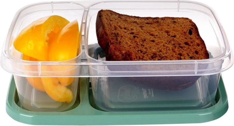 Zwei getrennte Fächer für perfekt organisiertes Mittagessen