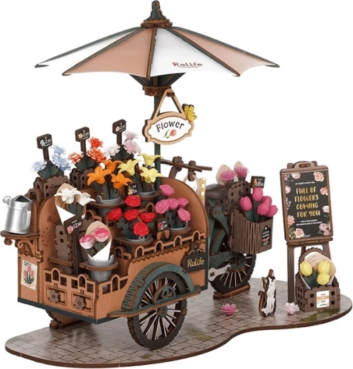 Holz 3D Puzzle Blumenwagen Rolife