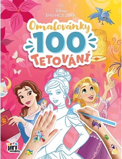Ausmalbuch mit 100 Tattoos Disney Prinzessinnen