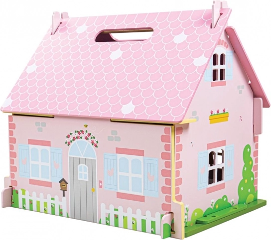 Tragbares Holz-Puppenhaus von Bigjigs Toys