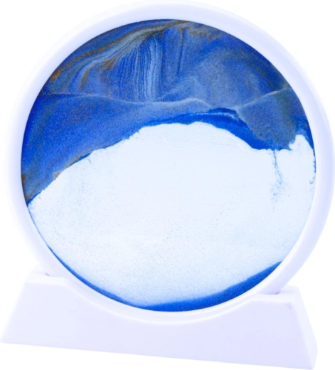 Beruhigender 3D-Effekt mit blauem Sand