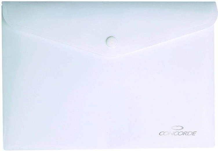 Dokumentenmappe mit Druckknopf A5 CONCORDE, weiß