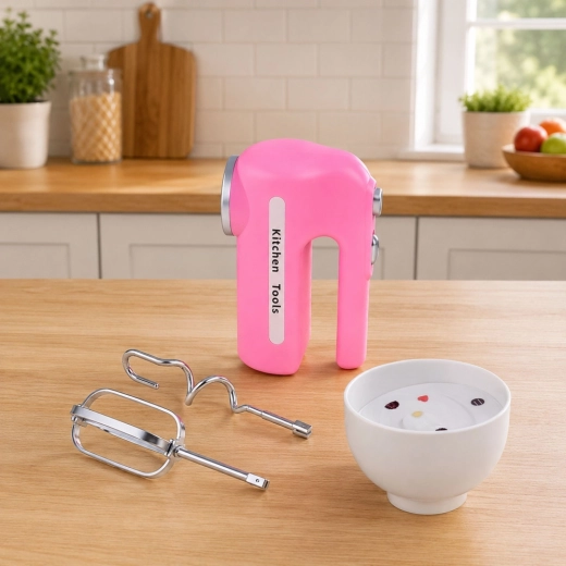 Handmixer mit beweglichen Rührbesen und realistischen Geräuschen