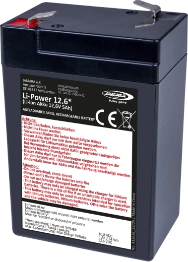 JAMARA Lithium-Ionen-Batterie Li-Power 12,6 für Elektrofahrzeuge