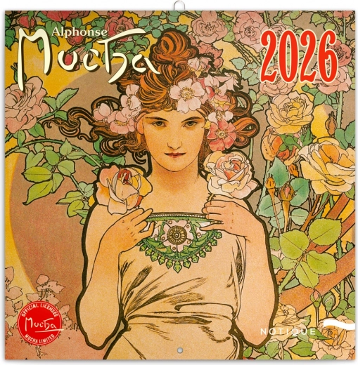 Notizkalender Alfons Mucha 2026