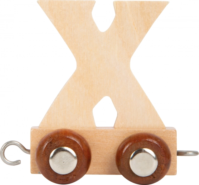 Holzzug mit Buchstaben - Buchstabe X