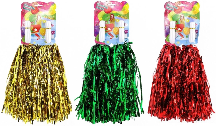 2 Pompons derselben Farbe in einer Packung