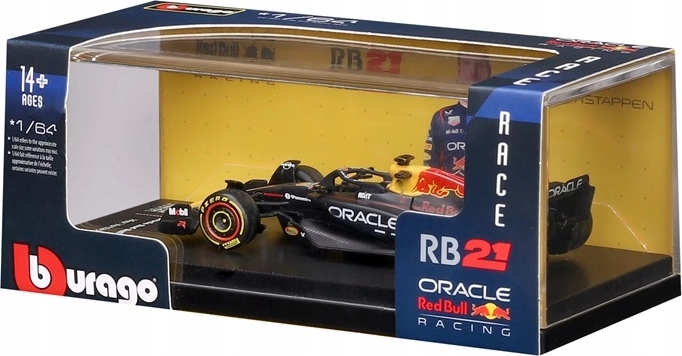 Bburago Modell F1 1:64 Oracle Red Bull Racing RB21 Max Verstappen (2025) - 1 Stück
