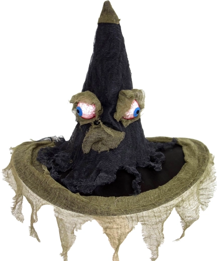 Hexenhut schwarz, spitz (Universalgröße)