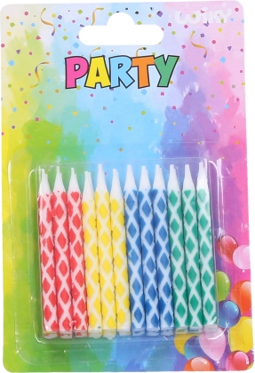 Bunte Kerzen 24 Stk