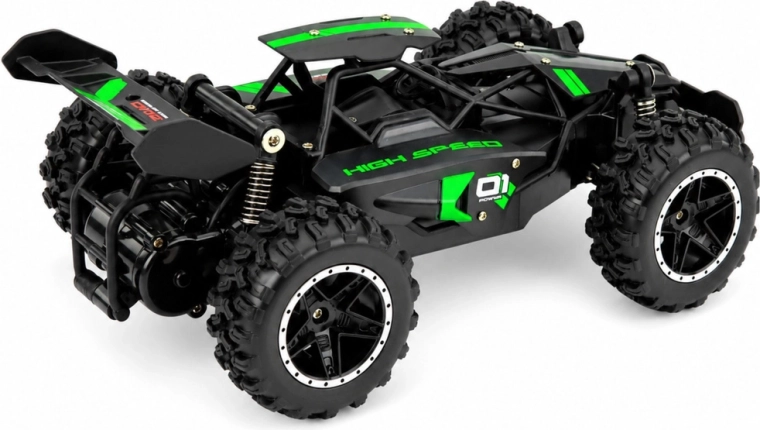 Offroad-Reifen und stabiles Fahrwerk