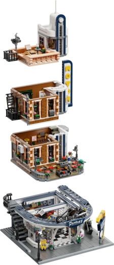 Modulare Stadtgebäude mit Zugang zum Innenraum