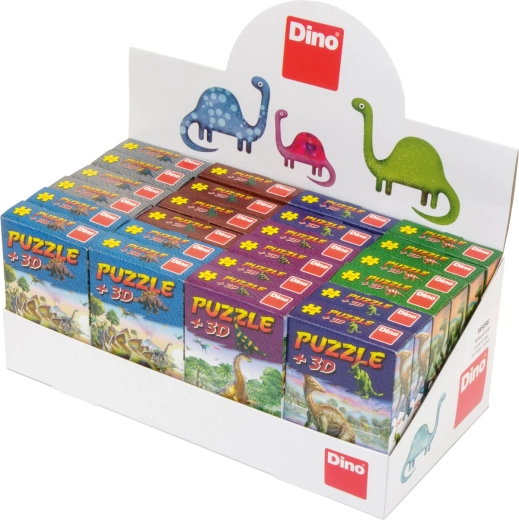 Puzzle mit Dinosauriern und Figur – 60 Teile