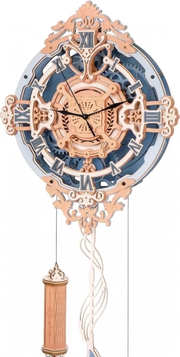 3D mechanisches Holzpuzzle – Wanduhr ROBO TIME