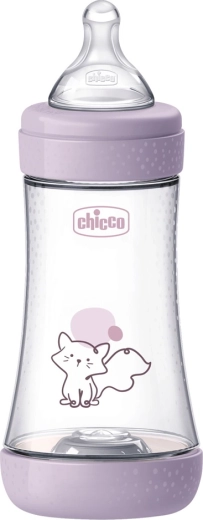 Chicco Anti-Kolik-Babyflasche Perfect5 240 ml Mädchen, mittlerer Durchfluss 2m+