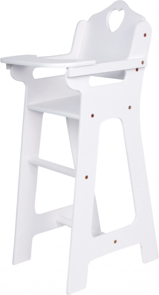 Holz-Hochstuhl für Puppen Small Foot – weiß