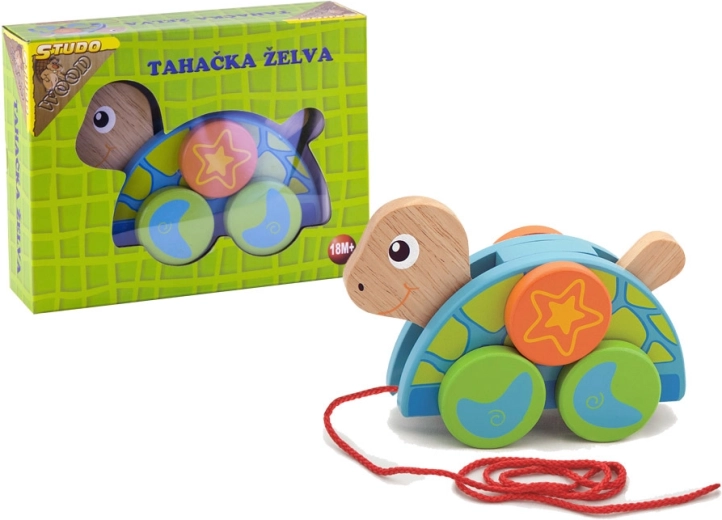 Ziehschildkröte BABU aus Holz für Kinder ab 1 Jahr