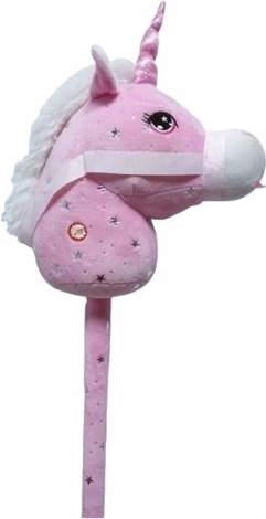 Rosa Einhorn-Steckenpferd mit Geräuschen