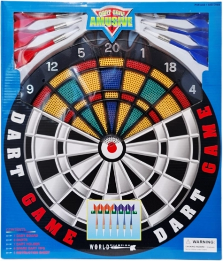 Dartscheibe 35 cm mit Set aus 6 Darts