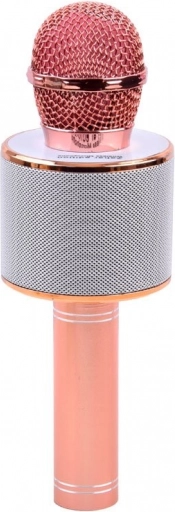 Bluetooth kabelloses Karaoke-Mikrofon mit integriertem Lautsprecher – Hellrosa