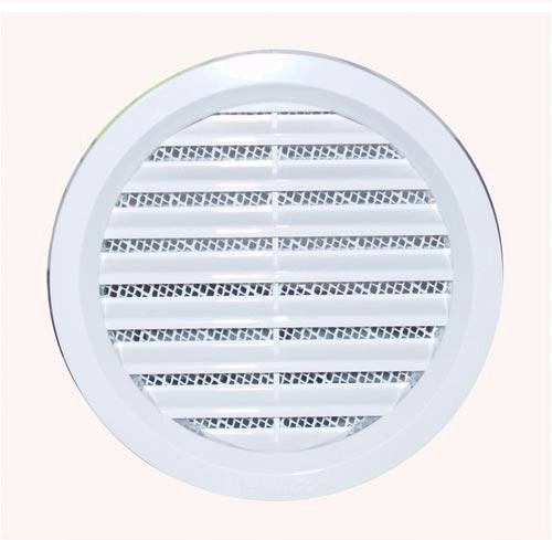 Lüftungsgitter mit Netzgewebe, Durchmesser 100 mm, weiß