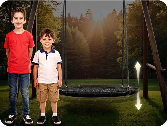 Verstellbare Höhe für sicheres Schaukeln