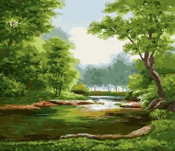 Norimpex Malen nach Zahlen Wald 40 x 50 cm