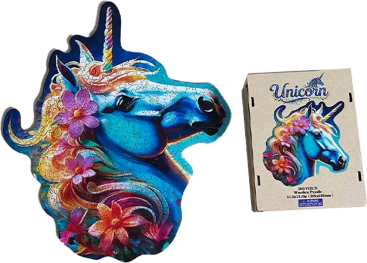 Holz-Kinderpuzzle Einhorn – 1 Stück
