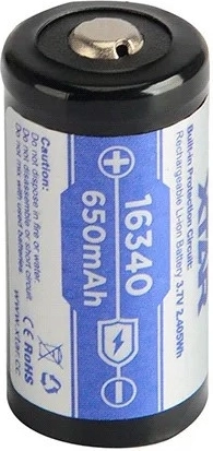 Format 16340 / R-CR123 und Kapazität 650 mAh