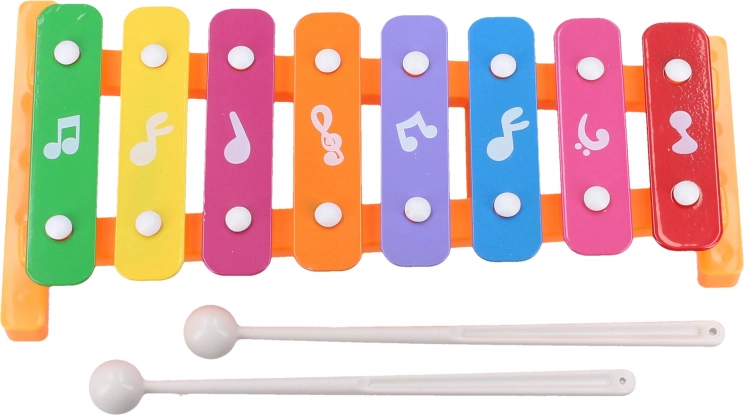 Kinder-Xylophon mit Klopfbank 26 cm