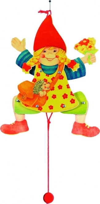 Holz-Zugspielzeug Jumping Jack – Mädchen GOKI
