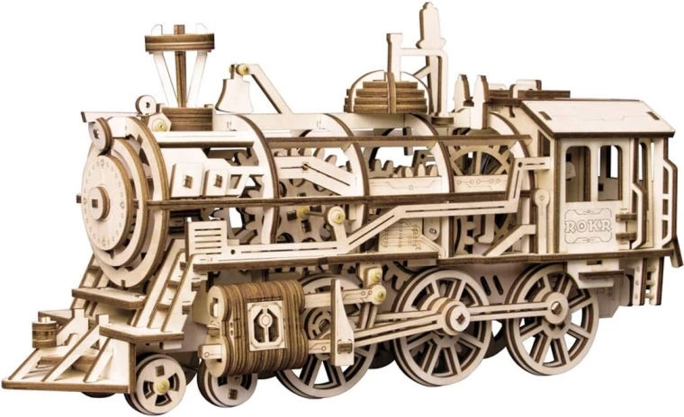 Rokr 3D Holzpuzzle Lokomotive 350 Teile