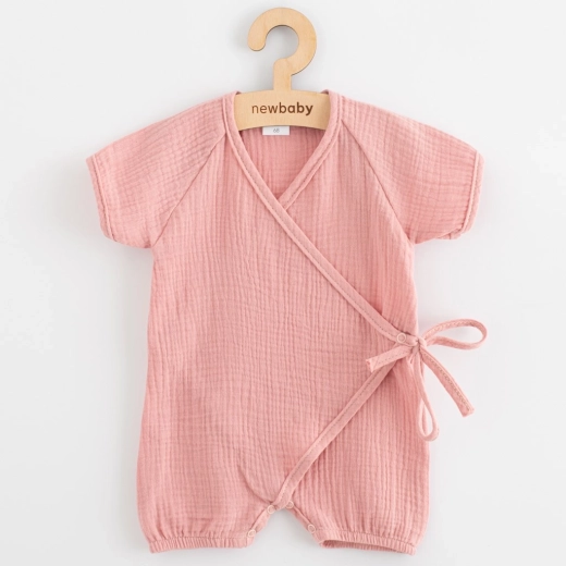 Sommerlicher Musselin-Overall für Babys New Baby, rosa