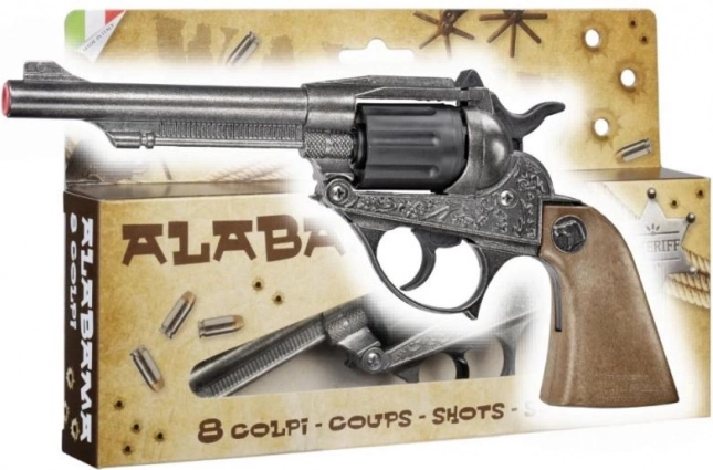 Cowboy-Kapselpistole aus Metall, achtschüssig