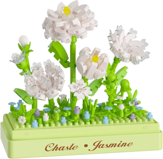Elegante Dekoration aus Jasminblüten