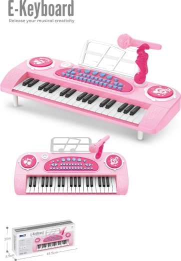 Elektronische Orgel Bontempi für Kinder, 31 Tasten, rosa